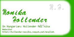 monika hollender business card